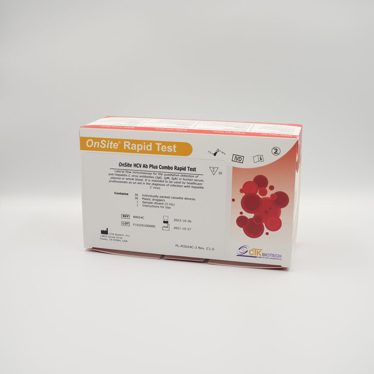 CTK OnSite HCV Ab Plus Combo Rapid Test | Zmedic